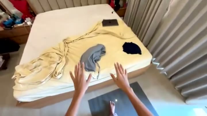 Making the bed